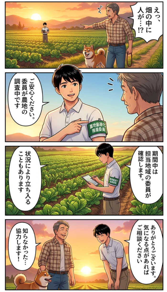 第2話 調査で「農地に立ち入ることがあります」 第2話 調査で「農地に立ち入ることがあります」
