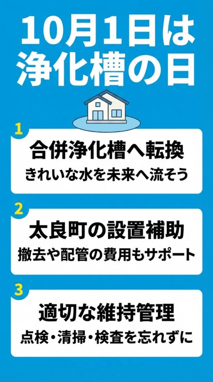 10月1日は浄化槽の日 10月1日は浄化槽の日